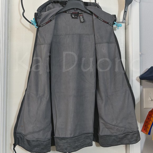 Spyder Men Full Zip hoodie GRAY - Picture 5 of 9